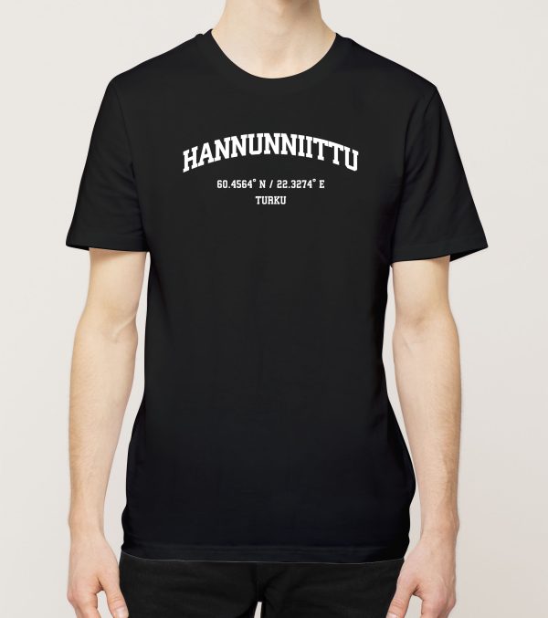 Turku - Hannunniittu, Koordinaatit, t-paita
