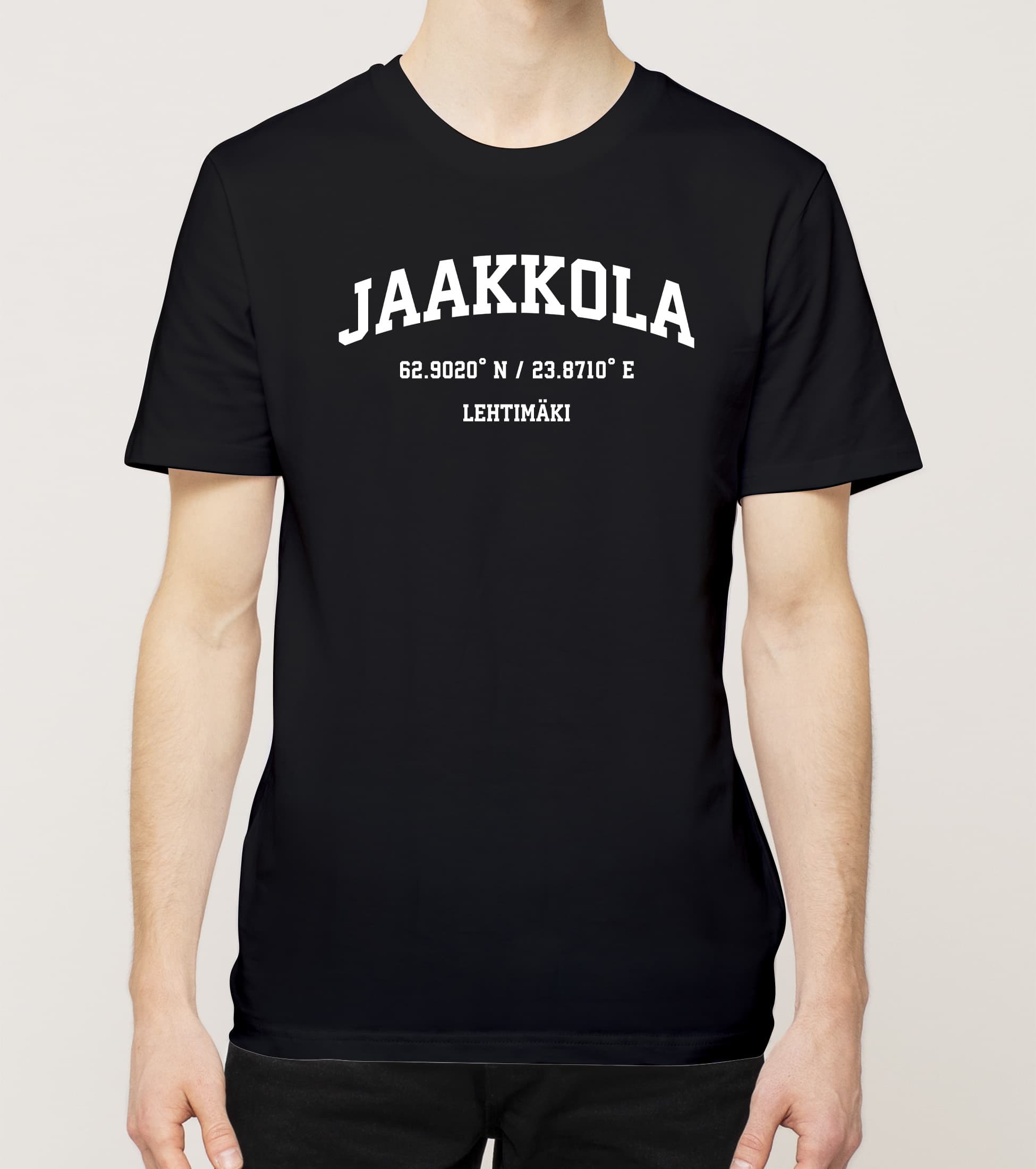 Alajärvi - Jaakkola, Koordinaatit, t-paita