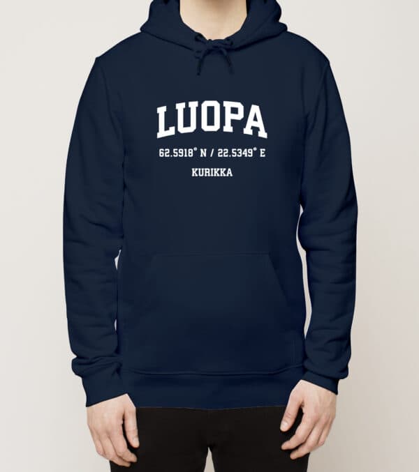 Kurikka - Luopa, Koordinaatit, huppari