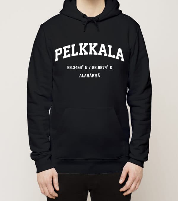 Alahärmä - Pelkkala, Koordinaatit, huppari