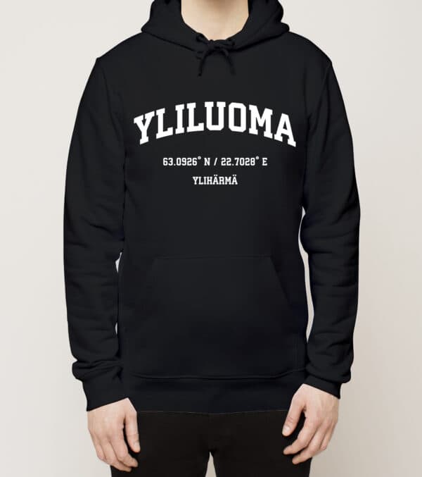 Ylihärmä - Yliluoma, Koordinaatit, huppari