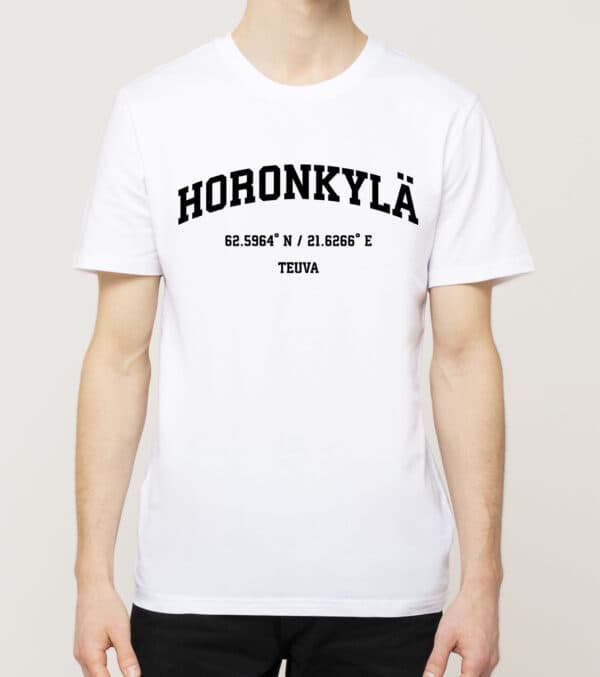Teuva - Horonkylä, Koordinaatit, t-paita