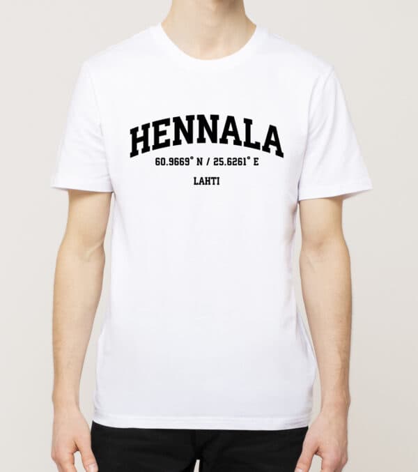 Lahti - Hennala, Koordinaatit, t-paita