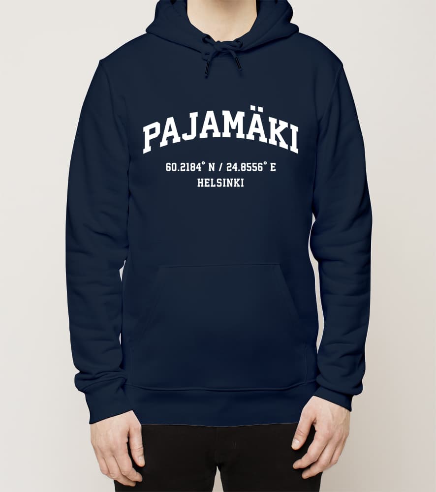 Helsinki - Pajamäki, Koordinaatit, huppari