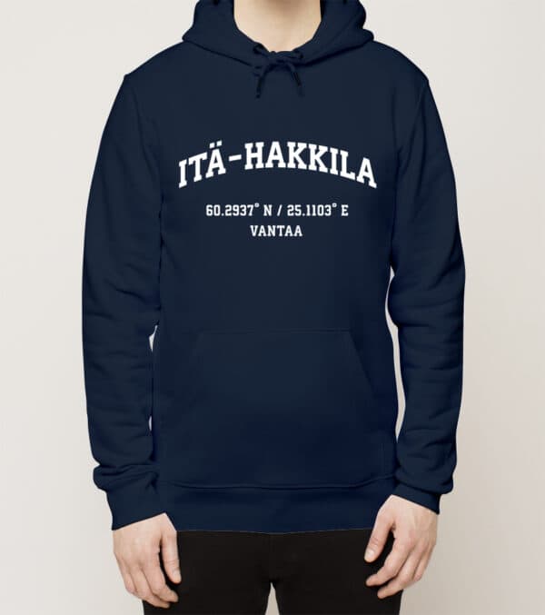 Vantaa - Itä-Hakkila, koordinaatit, huppari