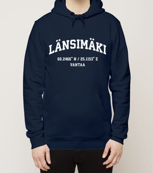 Vantaa - Länsimäki, koordinaatit, huppari