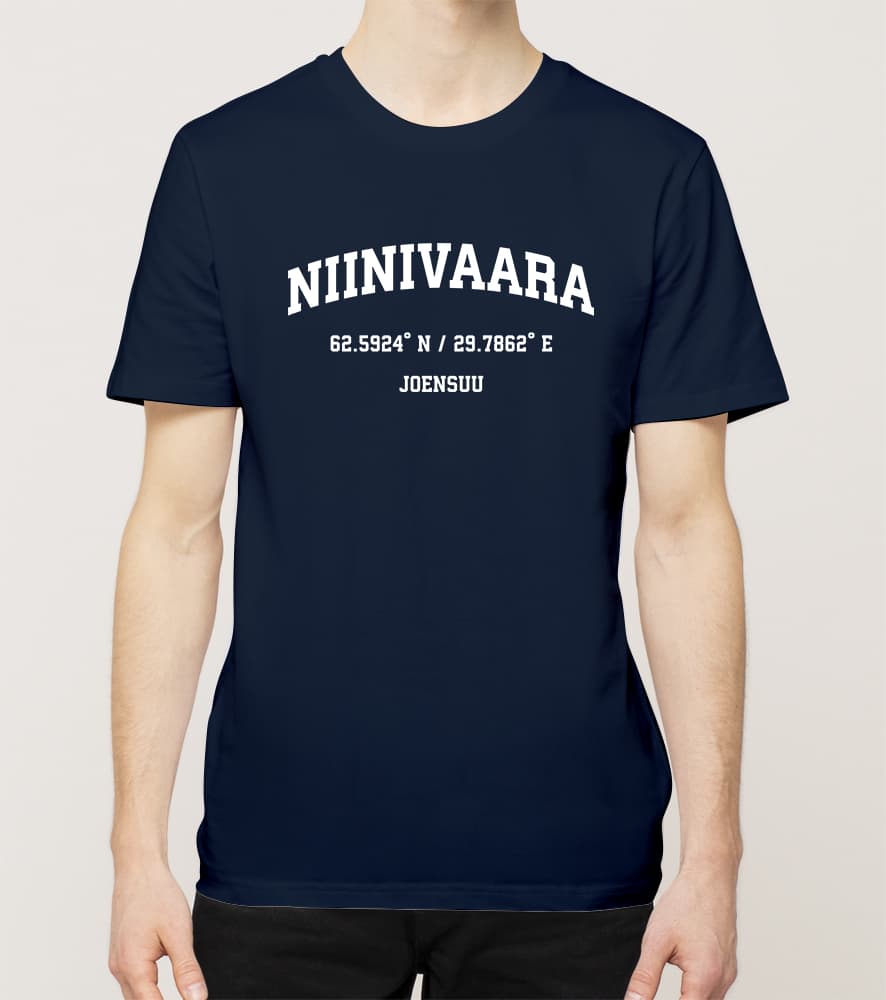 Joensuu - Niinivaara, Koordinaatit, t-paita - Image 3