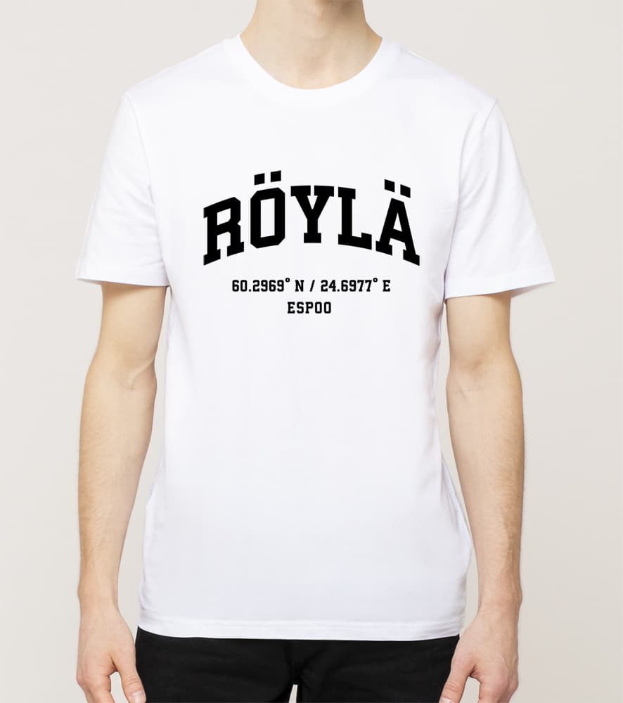Espoo - Röylä, Koordinaatit, t-paita