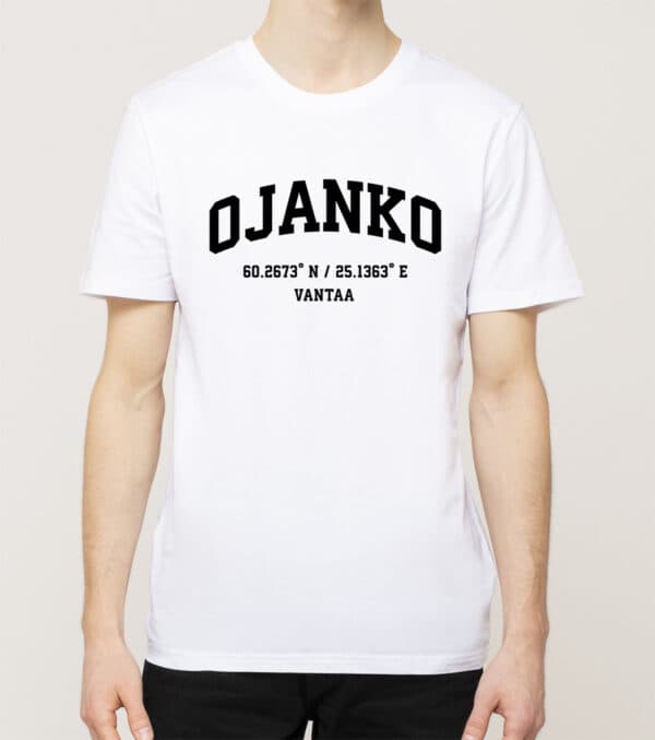 Vantaa - Ojanko, koordinaatit, t-paita