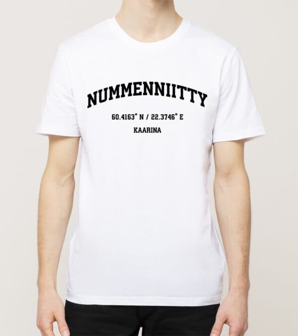 Kaarina - Nummenniitty, Koordinaatit, t-paita