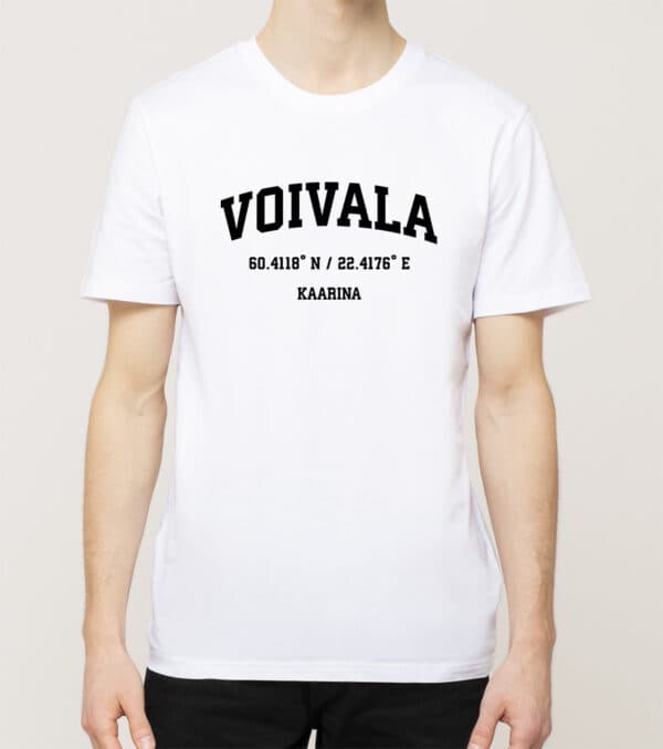 Kaarina - Voivala, Koordinaatit, t-paita