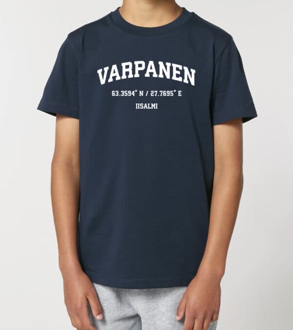 Iisalmi - Varpanen, Koordinaatit, lasten t-paita