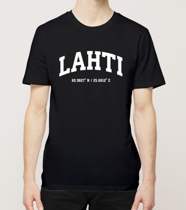Lahti - Lahti, Koordinaatit, t-paita