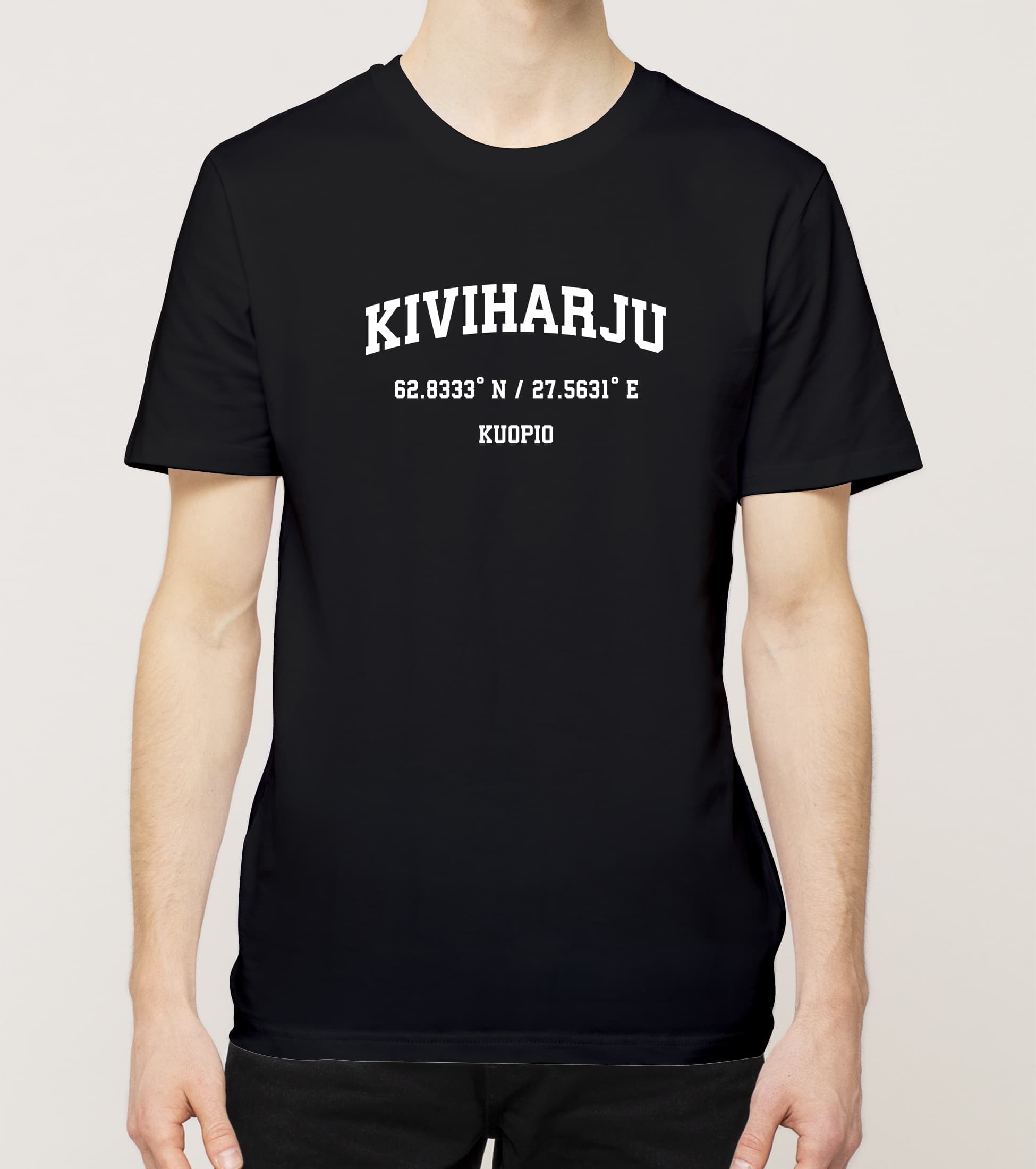 Kuopio - Kiviharju, Koordinaatit, t-paita