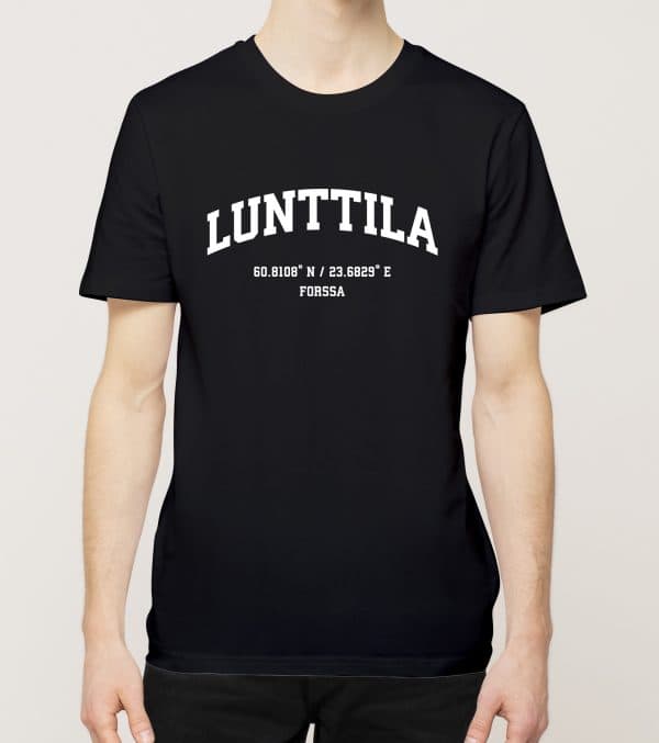 Forssa - Lunttila, Koordinaatit, t-paita