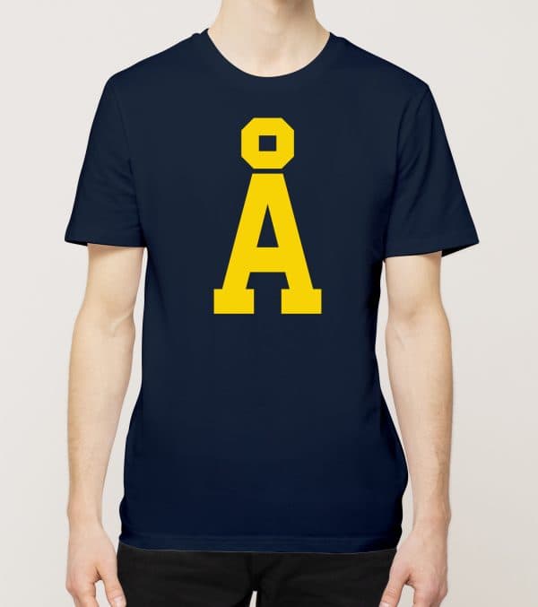 Å, Aakkoset, t-paita