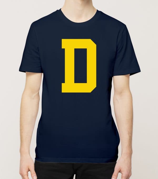 D, Aakkoset, t-paita