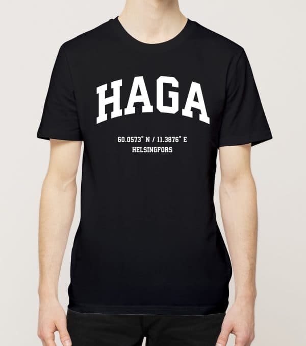 Helsingfors - Haga, Koordinaatit, t-paita