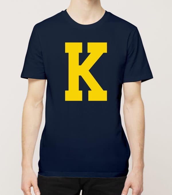 K, Aakkoset, t-paita