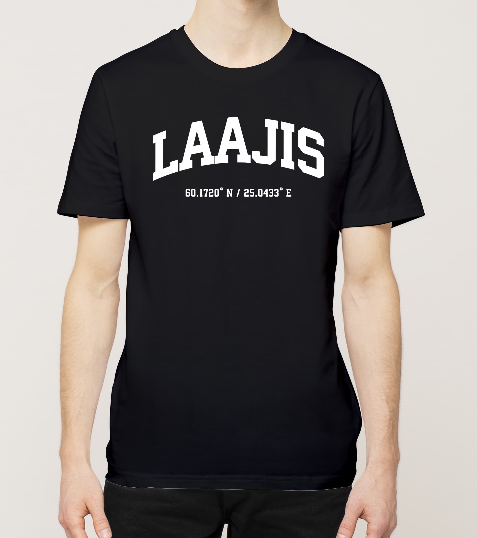 Stadi - Laajis, Koordinaatit, t-paita