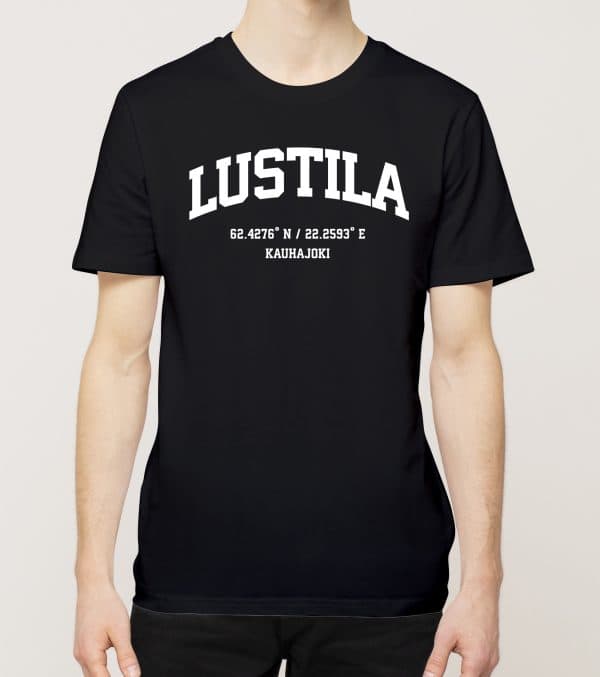 Kauhajoki - Lustila, koordinaatit, t-paita