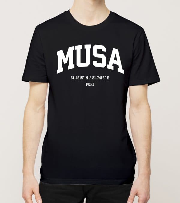 Pori - Musa, Koordinaatit, t-paita