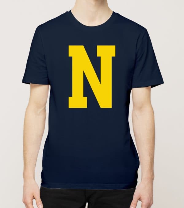 N, Aakkoset, t-paita