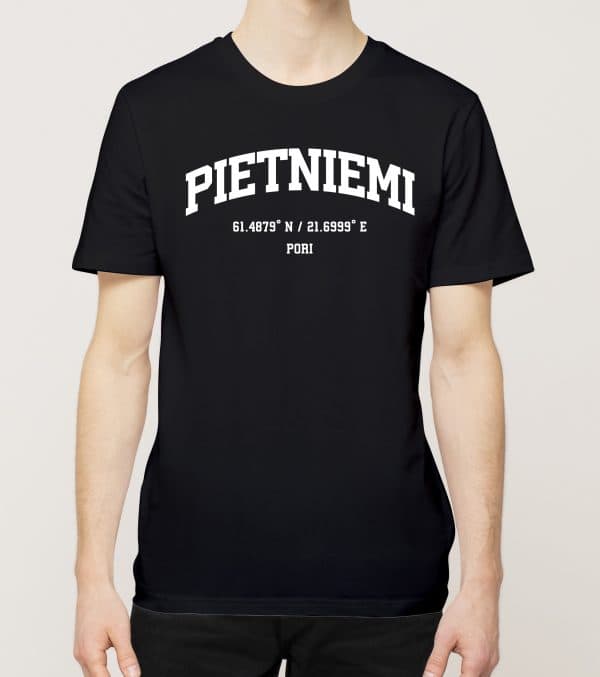 Pori - Pietniemi, Koordinaatit, t-paita