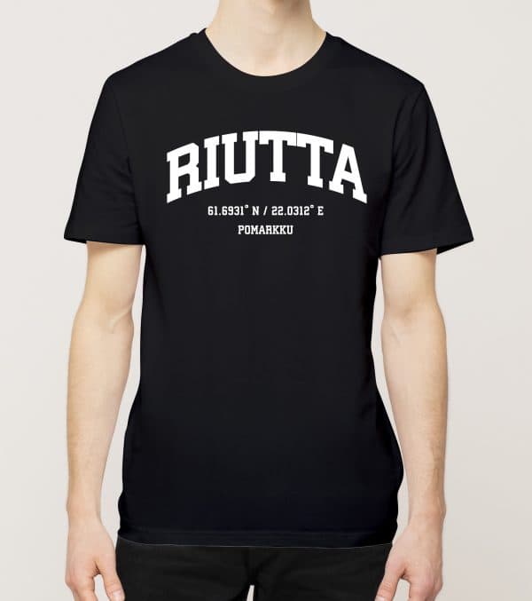 Pomarkku - Riutta, Koordinaatit, t-paita