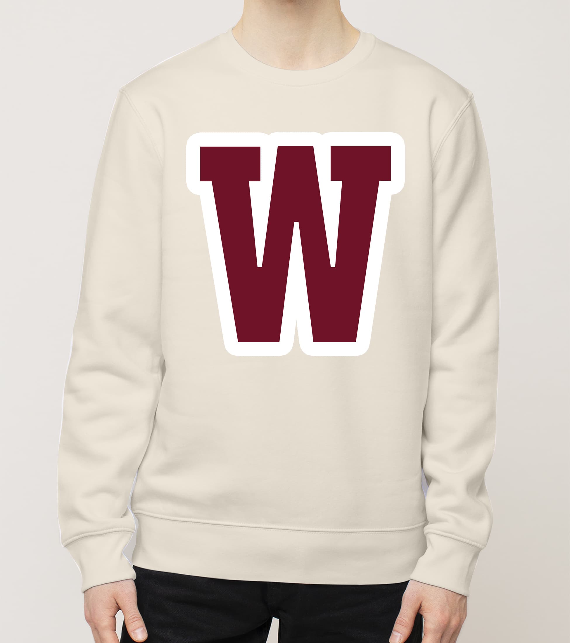 W, Aakkoset moniväri, college - Image 2