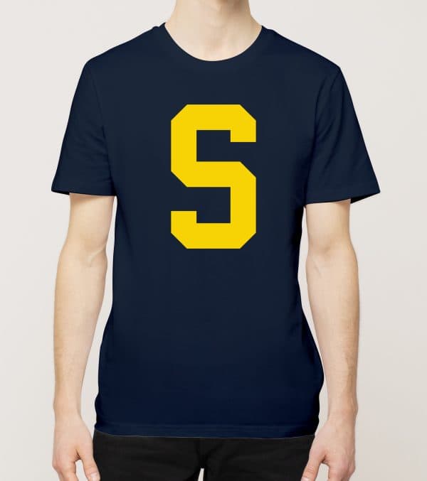 S, Aakkoset, t-paita