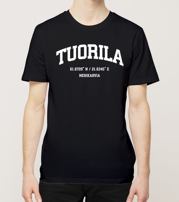 Merikarvia - Tuorila, Koordinaatit, t-paita