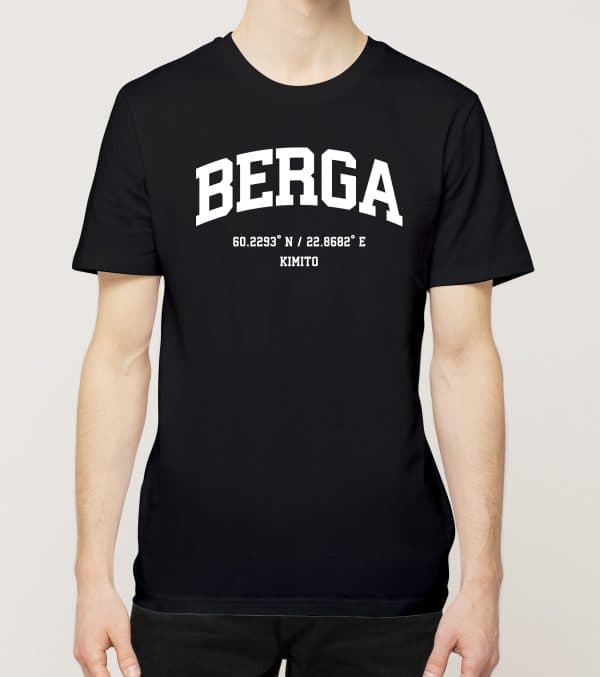 Kemiönsaari - Berga, Koordinaatit, t-paita