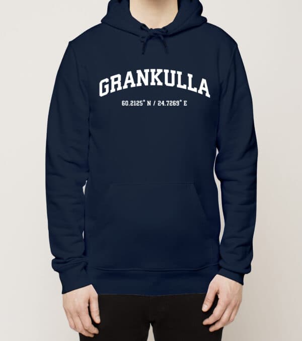 Kauniainen - Grankulla, Koordinaatit, huppari