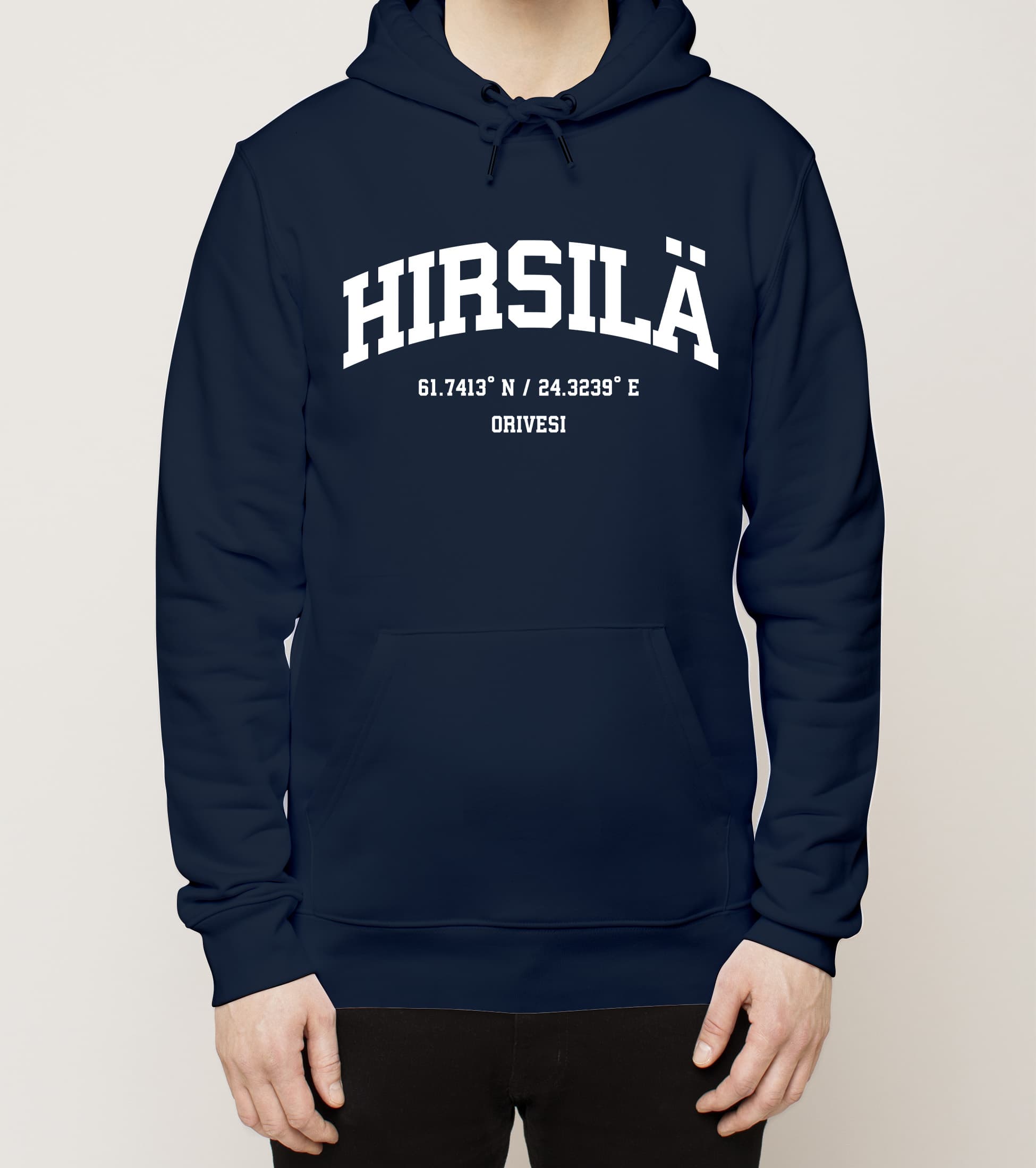 Orivesi - Hirsilä, Koordinaatit, huppari
