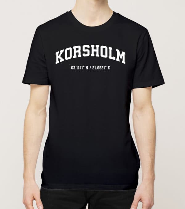 Mustasaari - Korsholm, Koordinaatit, t-paita