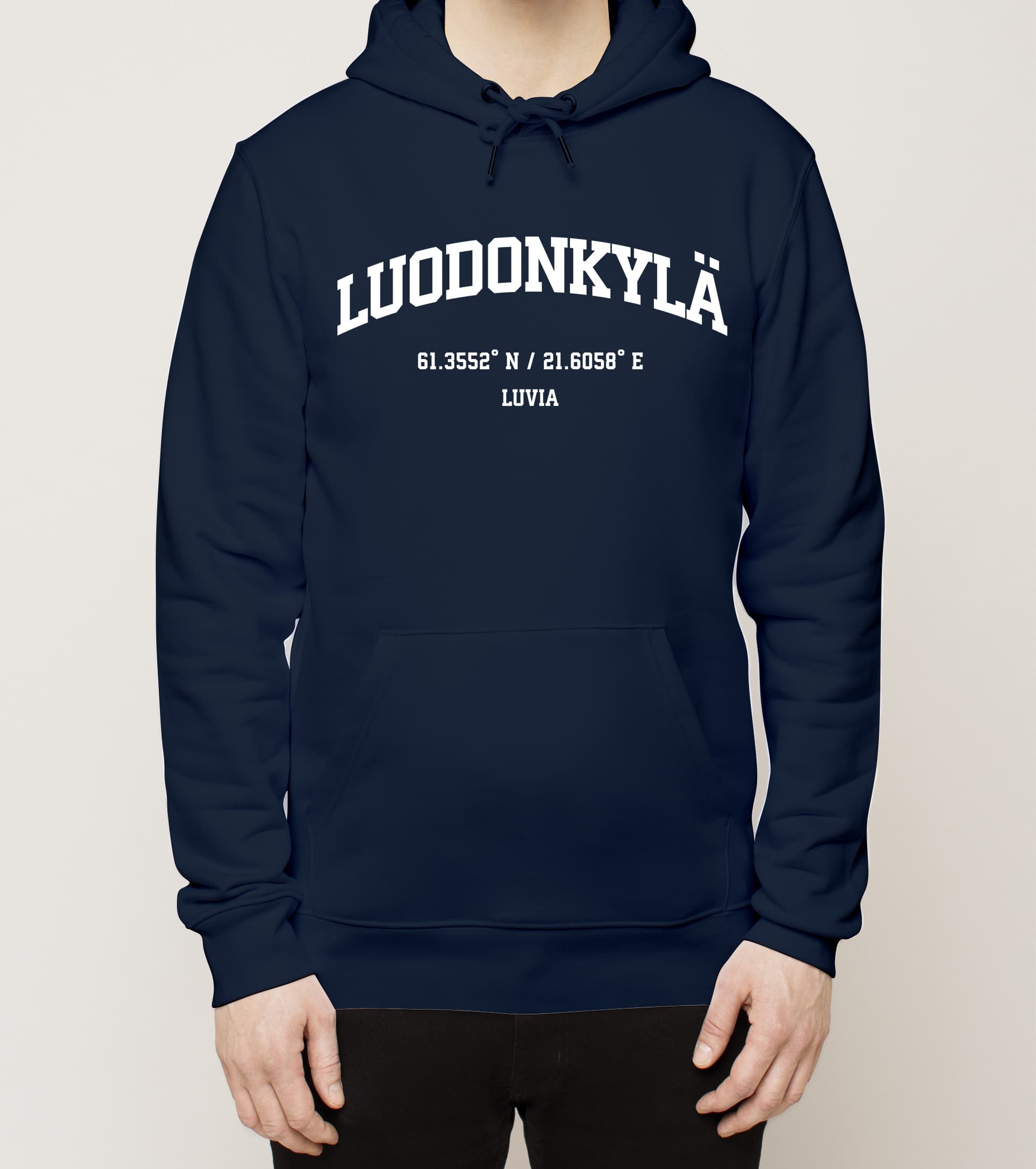 Eurajoki - Luodonkylä, Koordinaatit, huppari