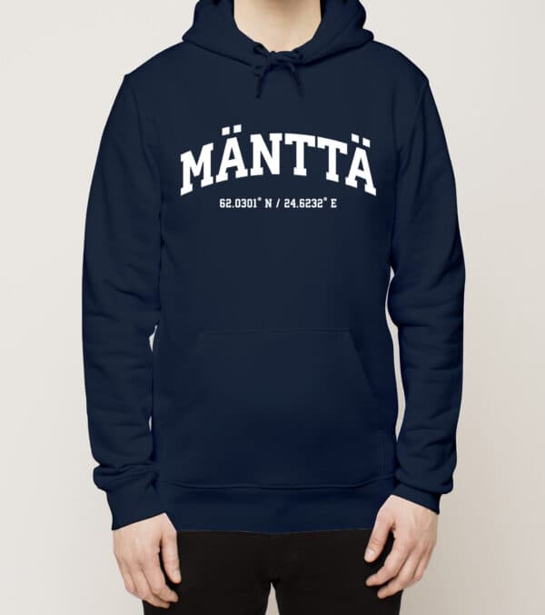 Mänttä-Vilppula - Mänttä, Koordinaatit, huppari