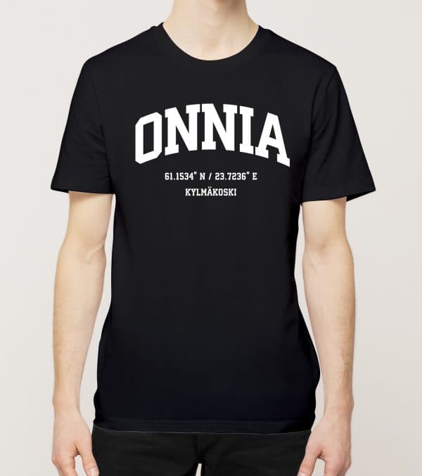 Akaa - Onnia, Koordinaatit, t-paita