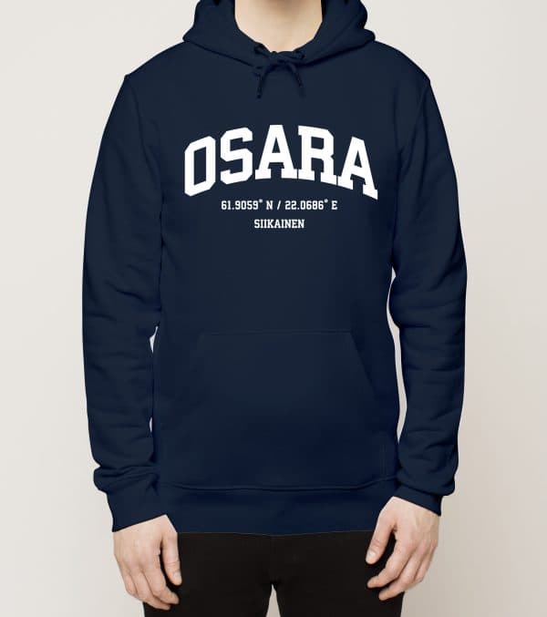 Siikainen - Osara, Koordinaatit, huppari