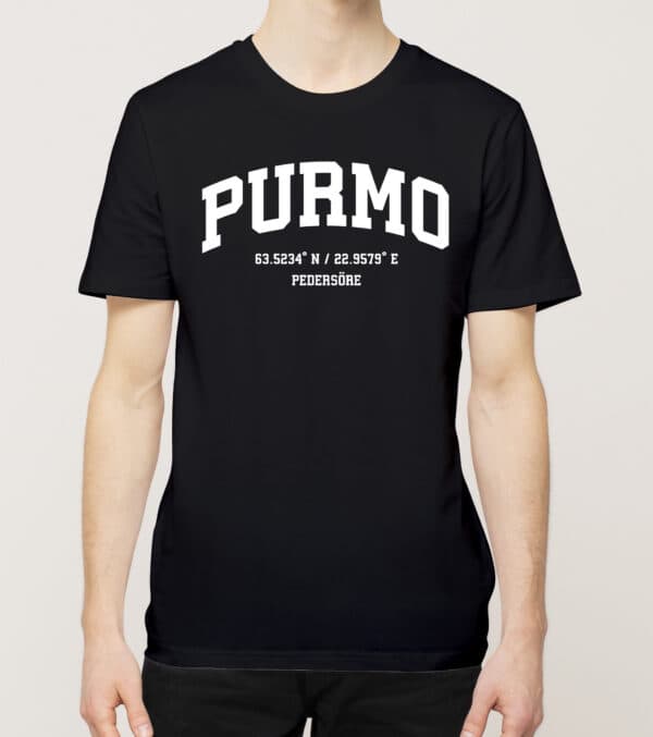 Pedersöre - Purmo, Koordinaatit, t-paita