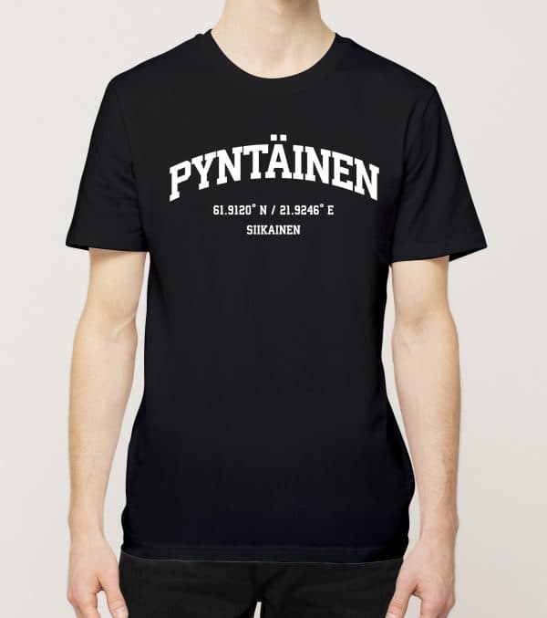 Siikainen - Pyntäinen, Koordinaatit, t-paita