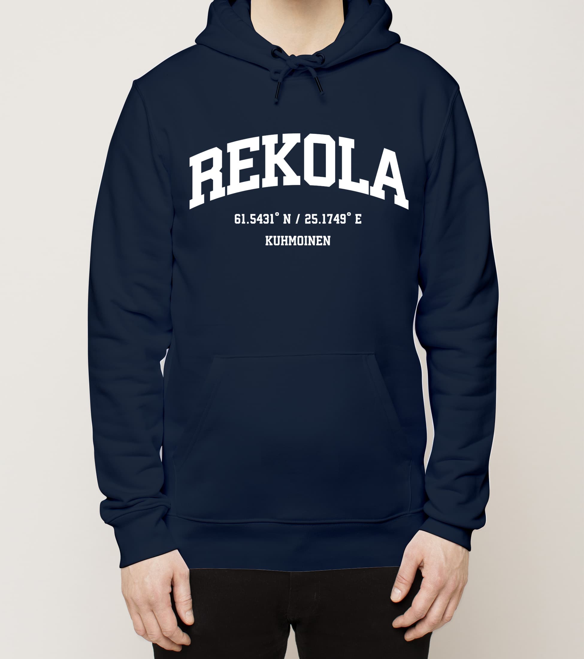 Kuhmoinen - Rekola, Koordinaatit, huppari