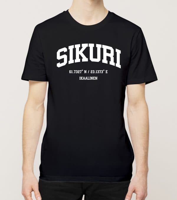 Ikaalinen - Sikuri, Koordinaatit, t-paita