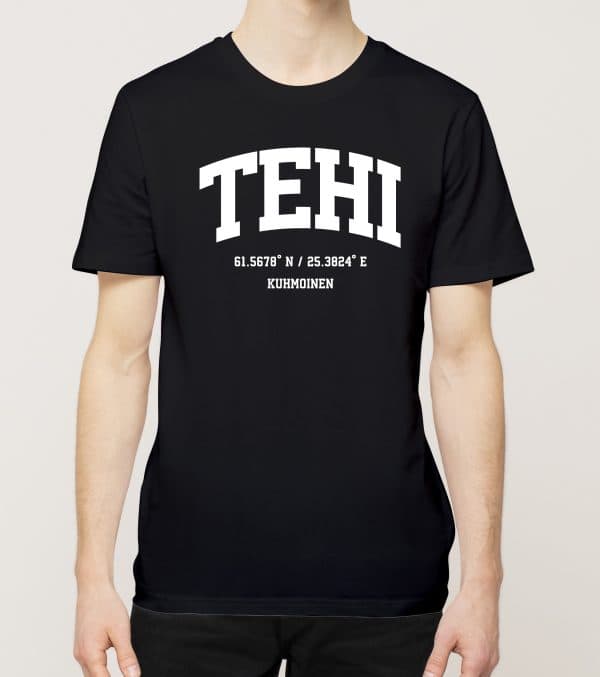 Kuhmoinen - Tehi, Koordinaatit, t-paita
