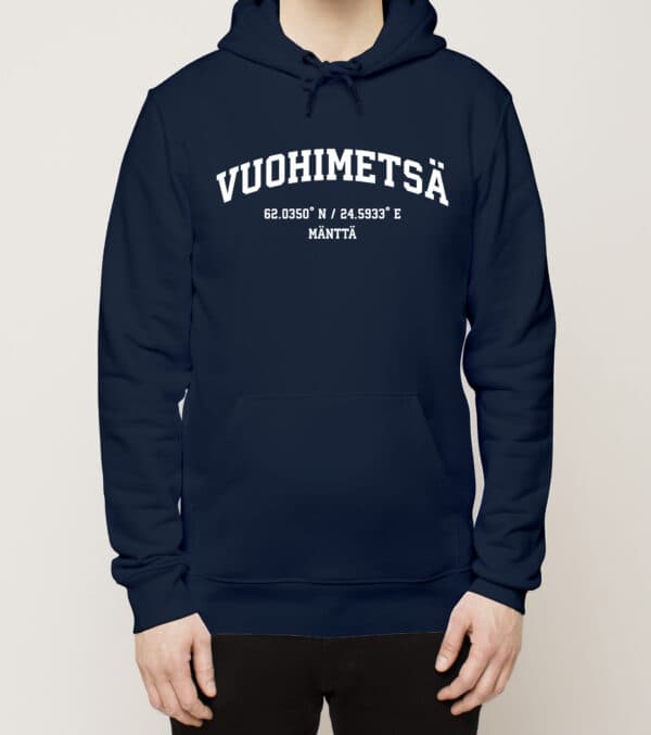 Mänttä-Vilppula - Vuohimetsä, Koordinaatit, huppari