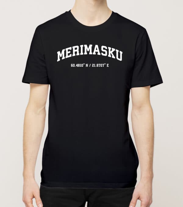 Naantali - Merimasku, Koordinaatit, t-paita