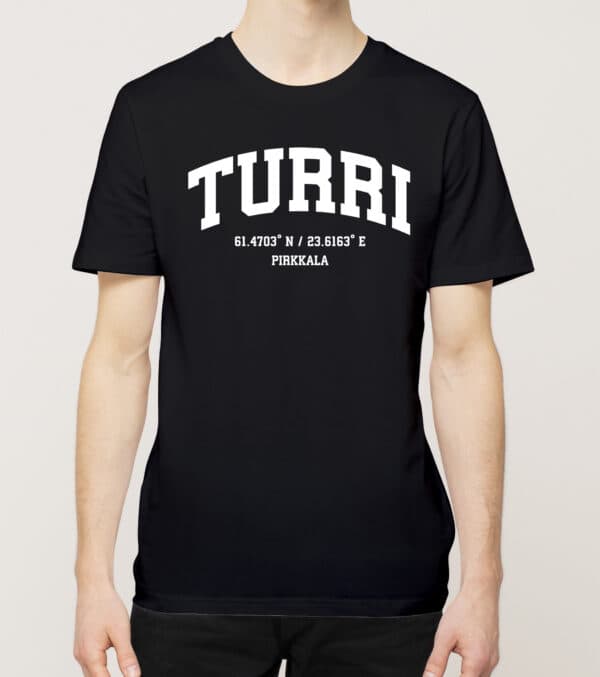 Pirkkala - Turri, Koordinaatit, t-paita