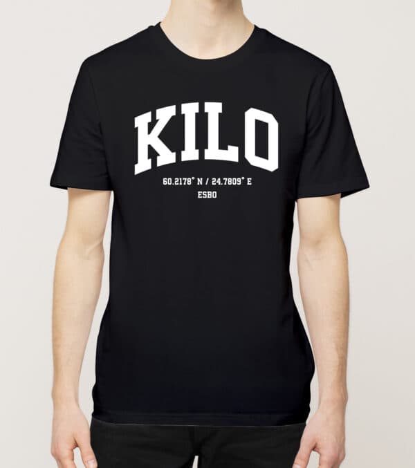 Esbo - Kilo, Koordinaatit, t-paita