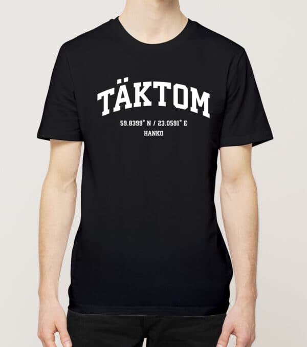 Hanko - Täktom, Koordinaatit, t-paita